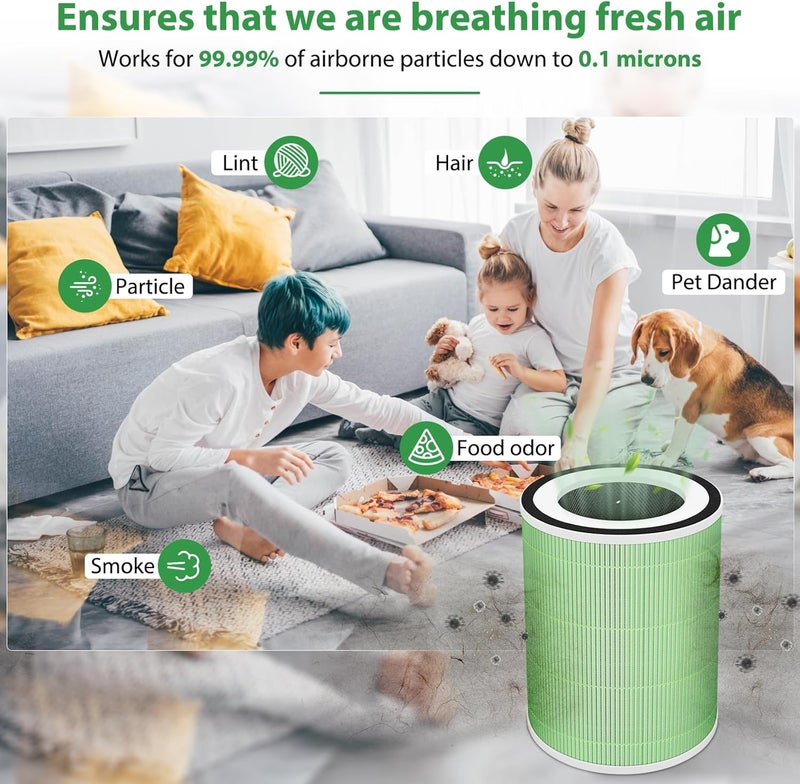 Sinnya Kilo Pet Filter Replacement Compatible with Afloia Kilo, KILOPLUS, KILOPRO, MIRO, MIRO PRO and MORENTO MR-Kilo, 360° 4-Stage Filtration, 2 Pack, Green - Image 4